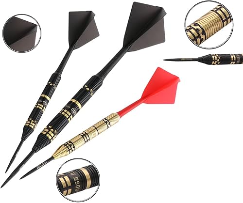 Miniatura 3 de CUESOUL Jazz Plus - Dardos de punta de acero de 0.74oz con vuelo de dardos AK5 y todos los accesorios de dardos