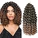8 Inch Short Marlybob Crochet Hair 9 Bundles/Lot Curly Crochet Braids Ombre Braiding Hair Synthetic Hair Extension (1B/30#)