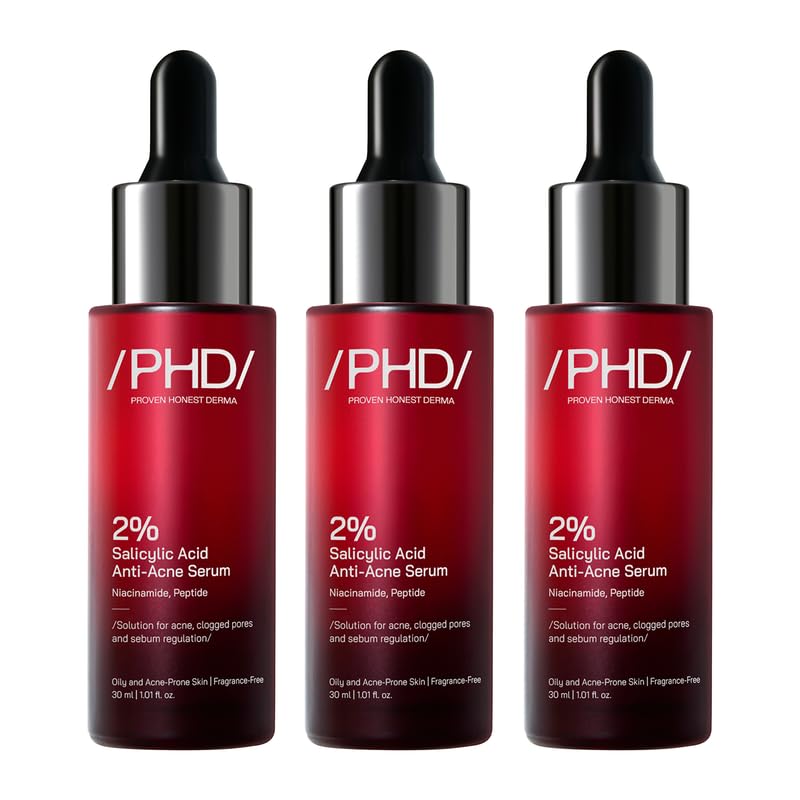 Image of /PHD / 2% Salicylic Acid Anti-Acne Serum | Salicylic Acid Face Serum for Acne-Prone & Oily Skin | Pore Minimizing serum with Niacinamide & Peptides |Reduces Blackheads & Excess Oil | Men & Women I90 ml