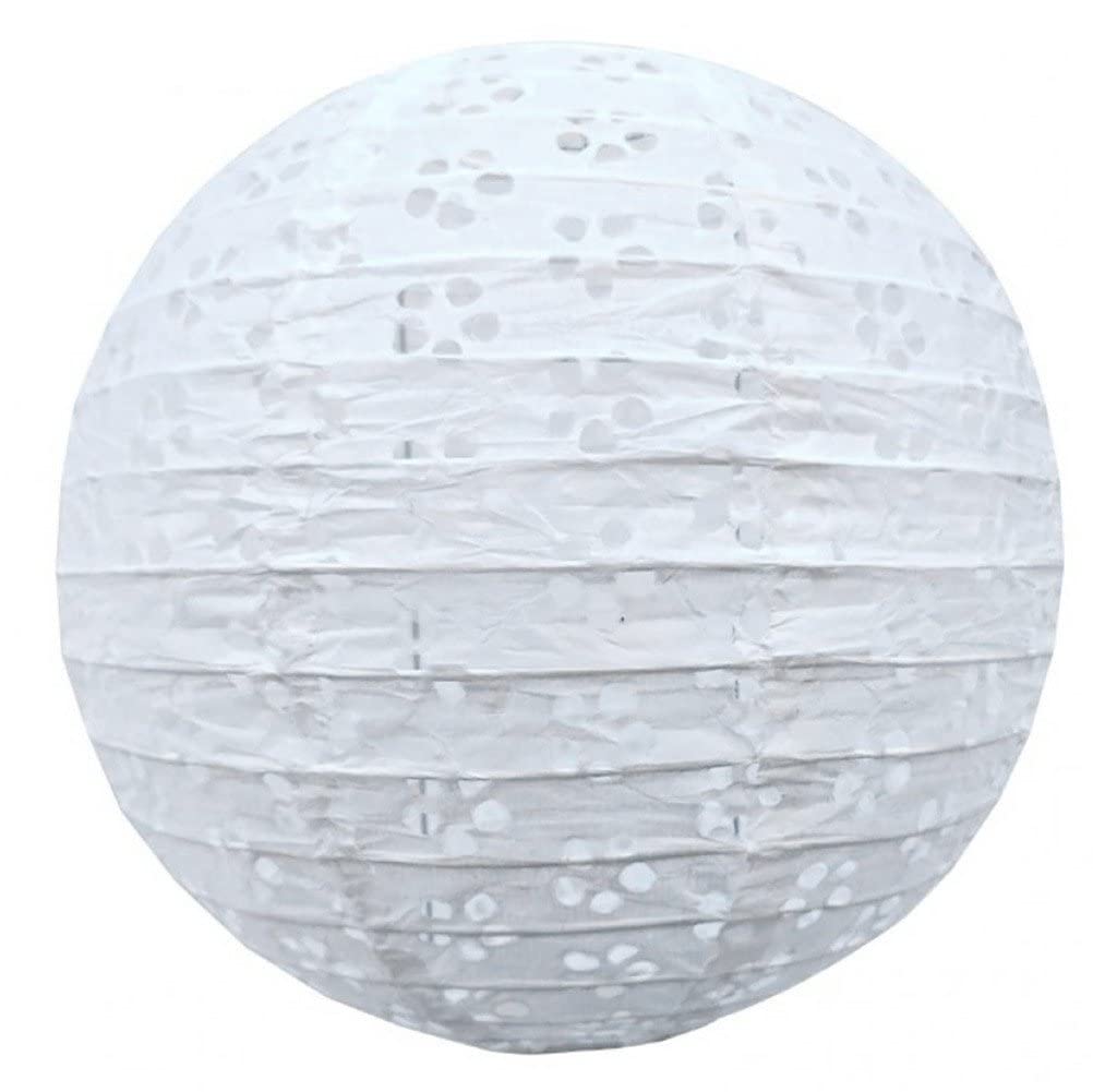 Fituenly White Paper Lantern Lampshade Chinese Japanese Paper Lantern Lampshade Ball Lanterns Lamps For Home Decor Parties And Wedding Celebration Decoration