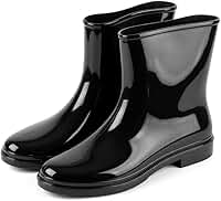 Bota Galocha Feminina Cano Curto Impermeável Proteção para Chuva Lama e Pisos Molhados com Estilo Chelsea
