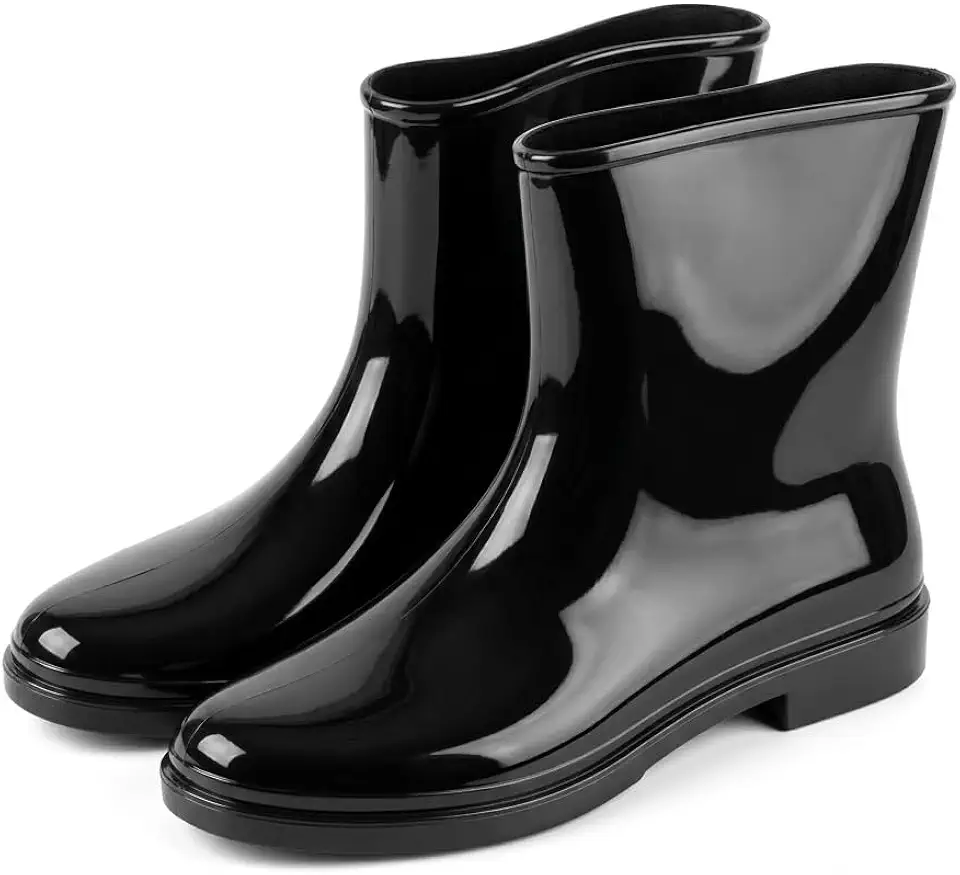 Bota Galocha Feminina Cano Curto Impermeável Proteção para Chuva Lama e Pisos Molhados com Estilo Chelsea