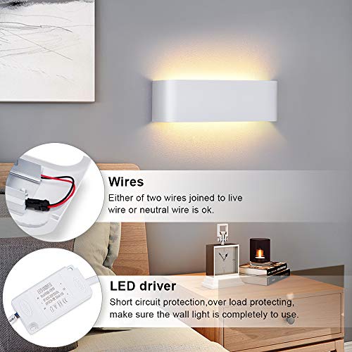 Lightess-Lampada-da-Parete-LED-Interni-16W-Applique-da-Parete-Interno-Moderno-Lampada-a-Muro-Luce-per-Camera-da-Letto-Scale-Corridoio-3000K-Bianco-Caldo