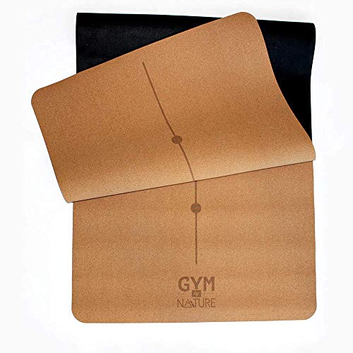Tapis de sport large 183x68 cm en liège pour vos séances de yoga et pilates à la maison