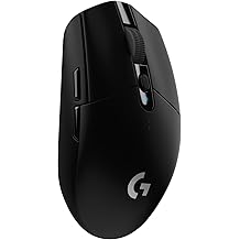Logitech G305 Lightspeed Wireless Gaming Mouse, Hero Sensor, 12,000 DPI, Lightweight, 6 Programmable Buttons, 250h Battery, On-Board Memory, Compatible with PC, Mac - Black