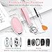 PIFOOG Key Fob Cover fit for Hyundai 2025 2024 Elantra Tucson Kona Santa Fe Sonata Ioniq 6 Pink 5 Button Car Keys Case Shell Accessories Bling Keychain Full Covers Protector Girly Women TPU
