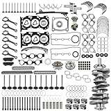 Blrack 1GR-FE 4.0L Engine Overhaul Rebuild Kit Fits for Toyota 4Runner FJ Cruiser Tacoma Tundra V6 2003-2015, Includes Pistons Gaskets Rings Bearings