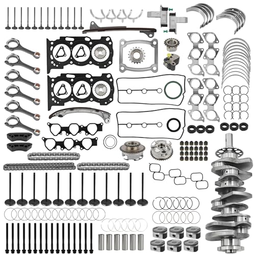 Blrack 1GR-FE 4.0L Engine Overhaul Rebuild Kit Fits for Toyota 4Runner FJ Cruiser Tacoma Tundra V6 2003-2015, Includes Pistons Gaskets Rings Bearings