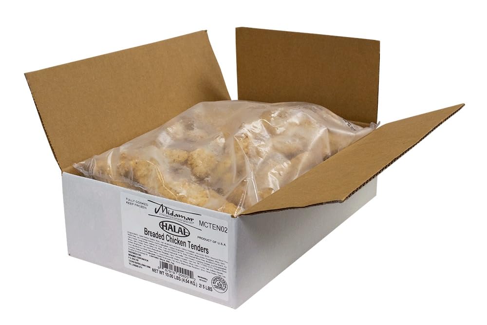 Midamar - Halal Chicken Tenders - Fully Cooked - 10 lb case