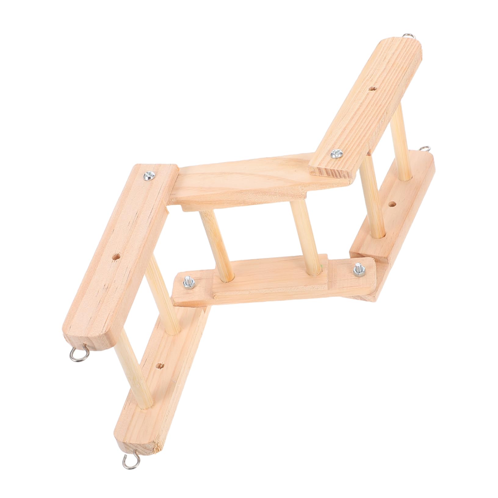 HEMOTON Foldable Bird Climbing Ladder for Cage Parrot for Exercise Play for Macaws Parakeets Small Pets Versatile Birdcage Accessory