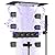 Doozoler 23" Full Body Thermostatic Shower System with Body Jets, Luxury LED Music Rainfall Waterfall Shower Jets System In Wall, Smart Ceiling Mount Multi Function Rain Shower Faucet Set