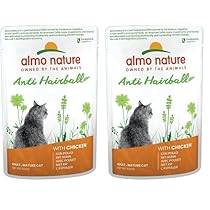 Almo Nature Almo Nature Holistic Anti Hairball – Cibo Umido Completo Per Gatti Adulti Con Pollo. 30 Bustine Da 70 G. – 2500 g (Confezione da 2)