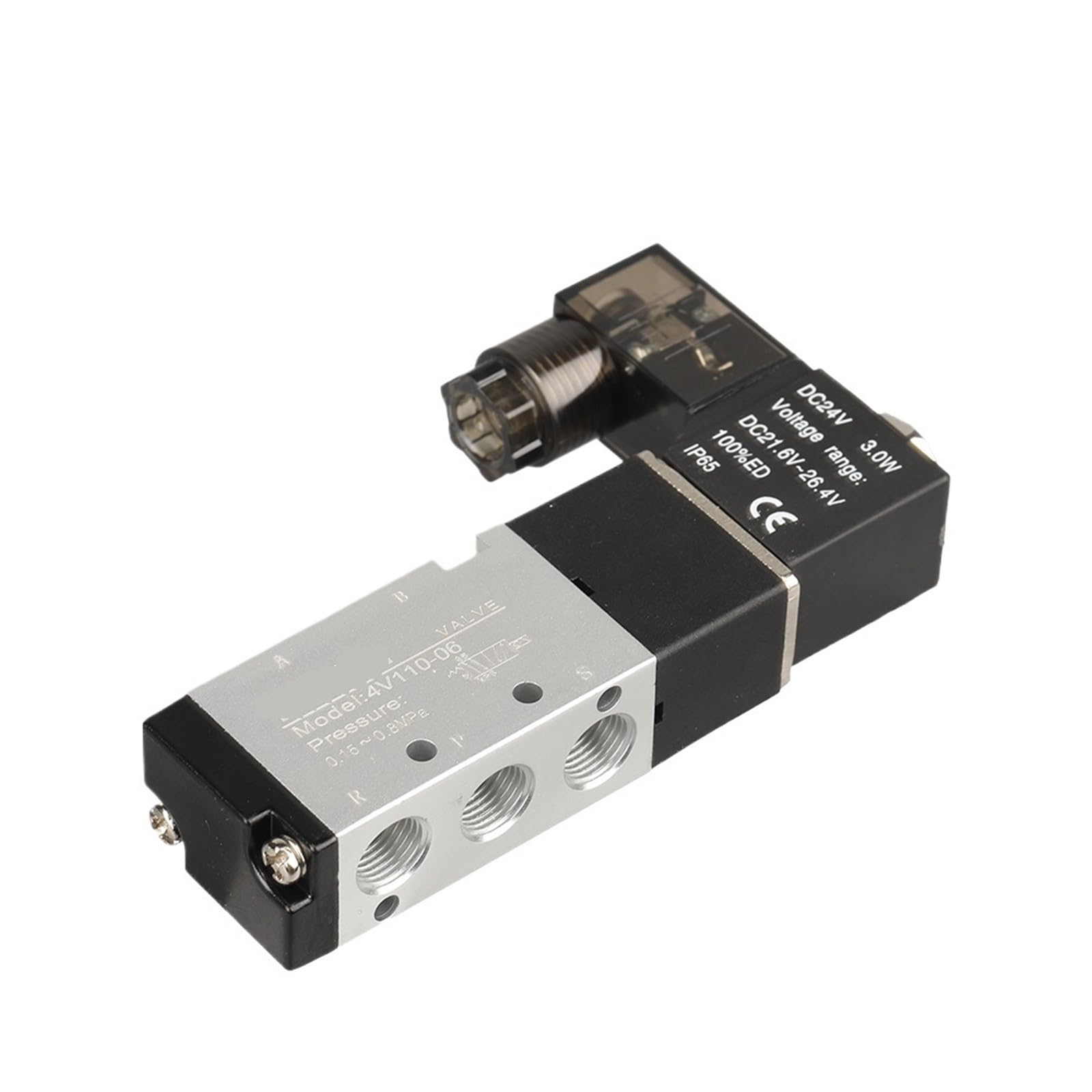 Électrovanne pneumatique 4V110-06 pour contrôler un vérin en DC 12V