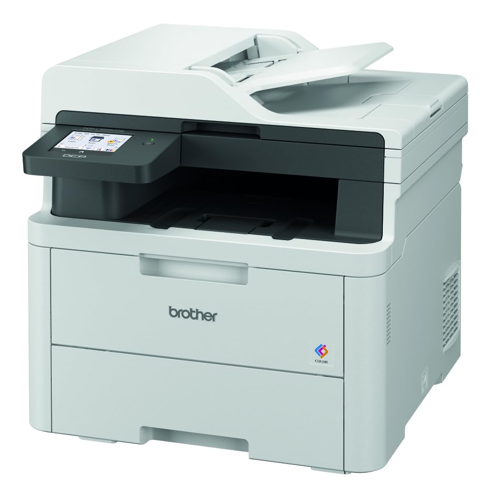 Brother DCP-L3555CDW - Kompaktes 3-in-1 Farb-LED Multifunktionsgerät mit WLAN/LAN, ADF und Duplexdruck