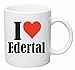 Reifen-Markt Kaffeetasse I Love Edertal Keramik Höhe 9,5cm ? 8cm in Weiß