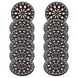 Ipetboom Posavasos Antideslizante de 12 Piezas para Tazas, Cojines Aislantes Térmicos de Silicona Resistentes al Calor, Protectores Decorativos para Mesa de Café en Color Negro