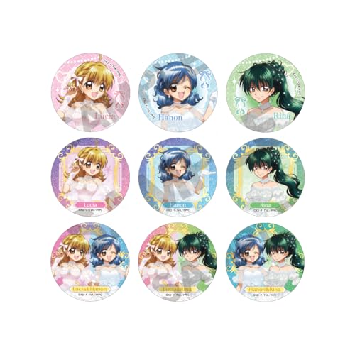 ぴちぴちピッチ トレーディンググリッター缶バッジ パールドレス 9個入りBOX