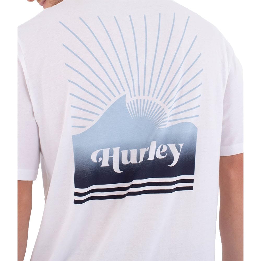 Hurley T-Shirt Short Sleeve Men - Printing Press Surfwar T-Shirt Uomo