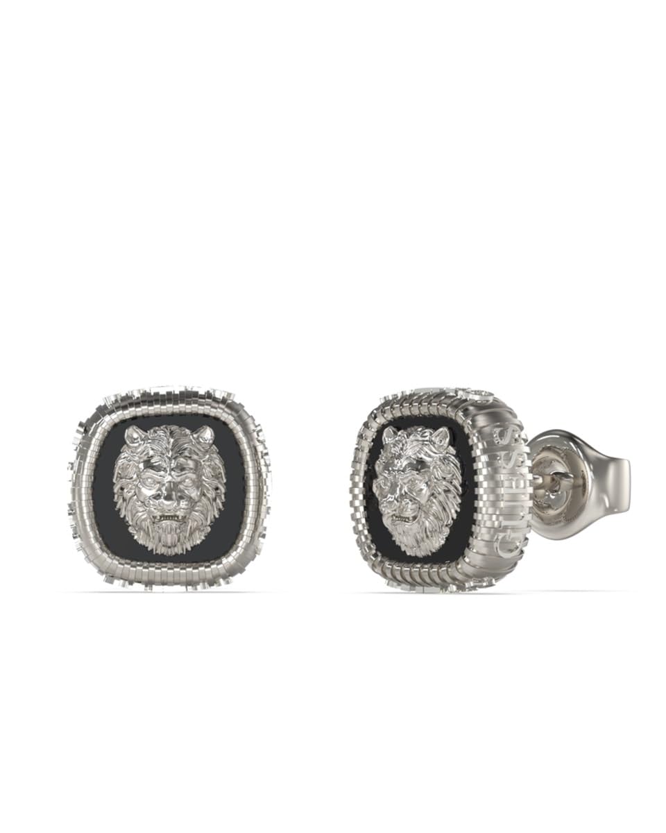 GUESS Pendientes JUME04011JWSTBKT-U Hombre - Acero Lion King
