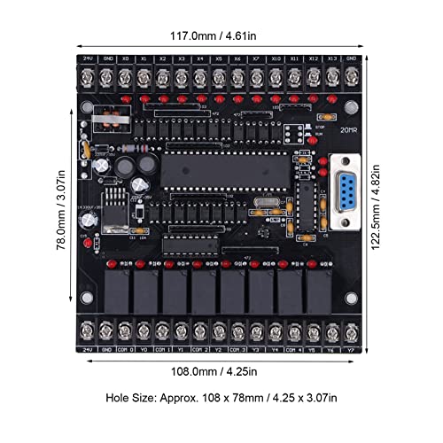 Placa de controle industrial PLC Módulo de controle programável industrial de chip único Microcomput