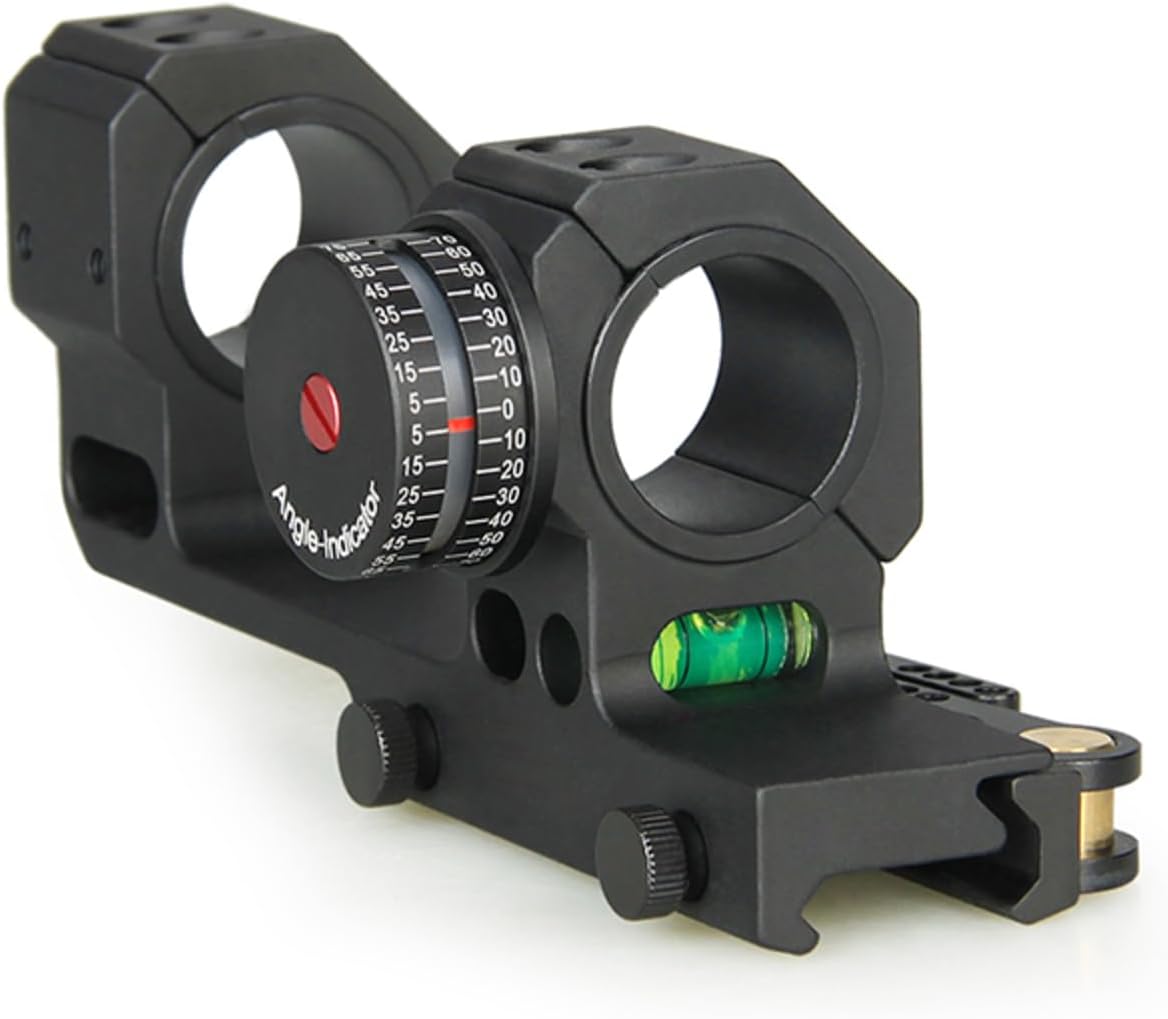YSS Rifle Scope Mount 1 inch and 30 mm Daul Diameter Riflescope Mount with Angle Indicator and Level Bubble