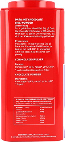 blömboom - Chocolate - blömboom - Blömboom - Dark Hot Chocolate Chili Powder 200g - Afbeelding 3