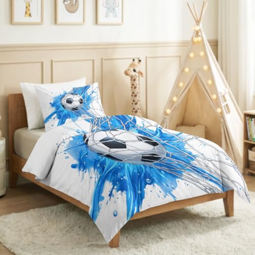 Housse de couette foot imprimée 3D avec microfibre douce - 5
