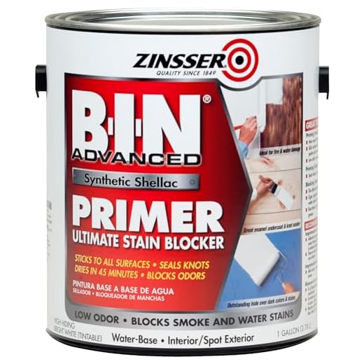 Best paint for polyester hand held umbrella Zinsser B-I-N Synthetic Shellac Primer