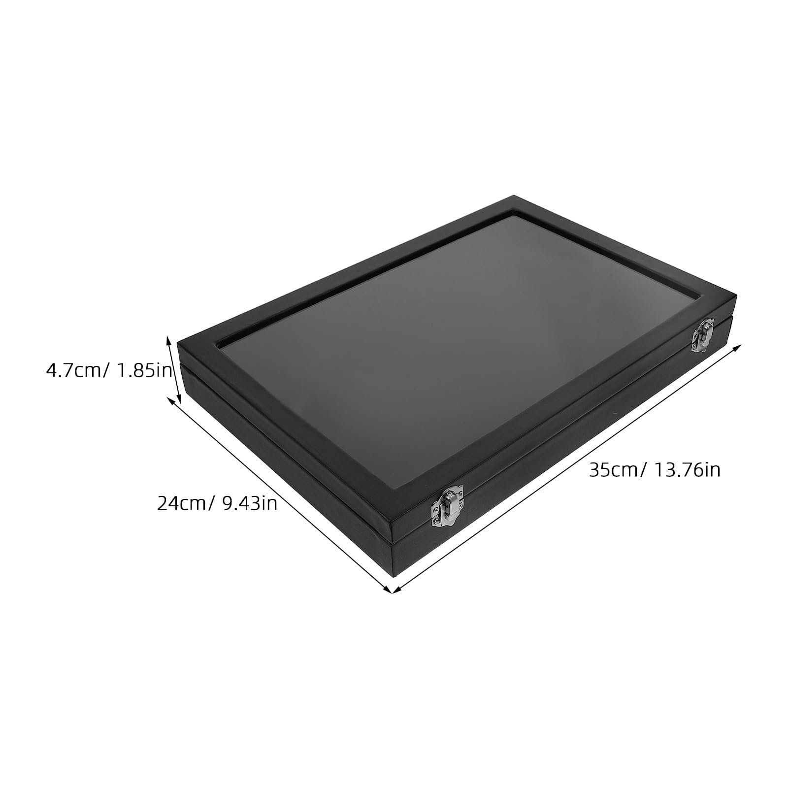 SHINEOFI Elegantes Stiftgehäuse aus Acryl und Holz mit Emailleplatten Sammlerkasten für Anstecknadeln und Pin Sammlung Tischständer und Wandmontage Möglich