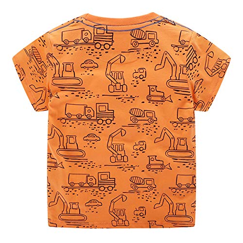 Construction Shirts Toddler Boy Kids Short Sleeve T Shirts Truck2
