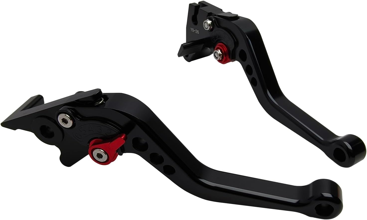 Short Brake Clutch Handle Lever Replacement for Kawasaki KLX300 KLX300SM 2021-2025 KLX230 KLX230R 2020-2023, CNC Aluminum Motorcycle Accessories Shorty Levers (Black)