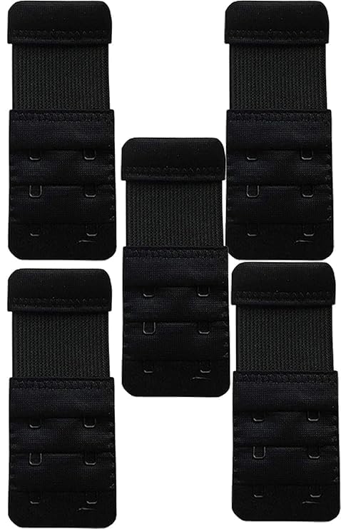 Women Bra Extender 2 Hook Soft Elastic Bra Extension Extenders Bra Hook Extender Combo-Pack of 5-image-49
