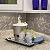 FASÄDE Traditional Style/Pattern 1 Decorative Vinyl 18in x 24in Backsplash Panel in Argent Silver (5 Pack)