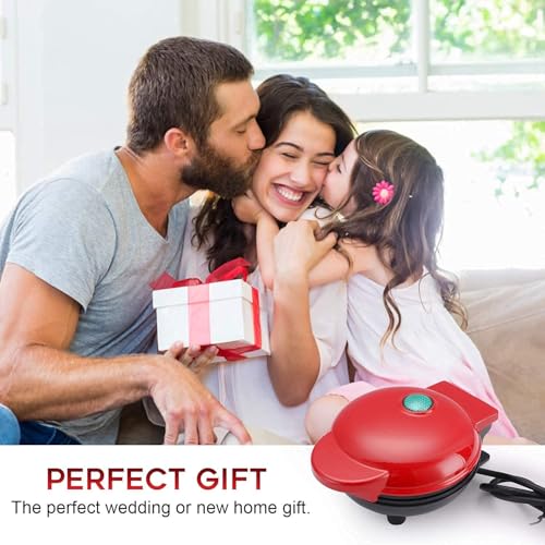 Image of Mini Waffle Maker Machine 3 In 1 Easy To Clean Dual Side Plate, Perfect For Pan Cakes, Dessert, Breakfast - 350 Watts, 4 Inch, Electric Waffle Iron Pancake Maker