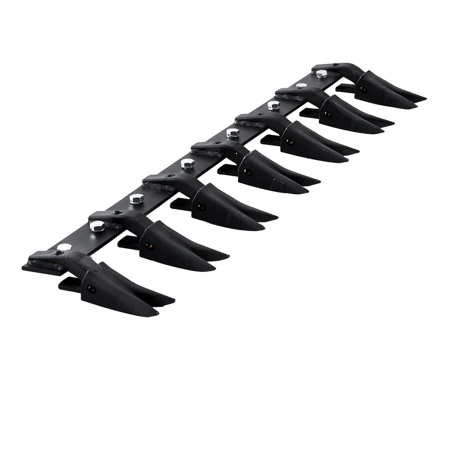 Happybuy Bucket Tooth Bar: 53'', Heavy-Duty for Sub-Compact Tractor,4560 lbs Load-Bearing. Fits 1/2" or Less Bucket Edges. No Drilling Needed