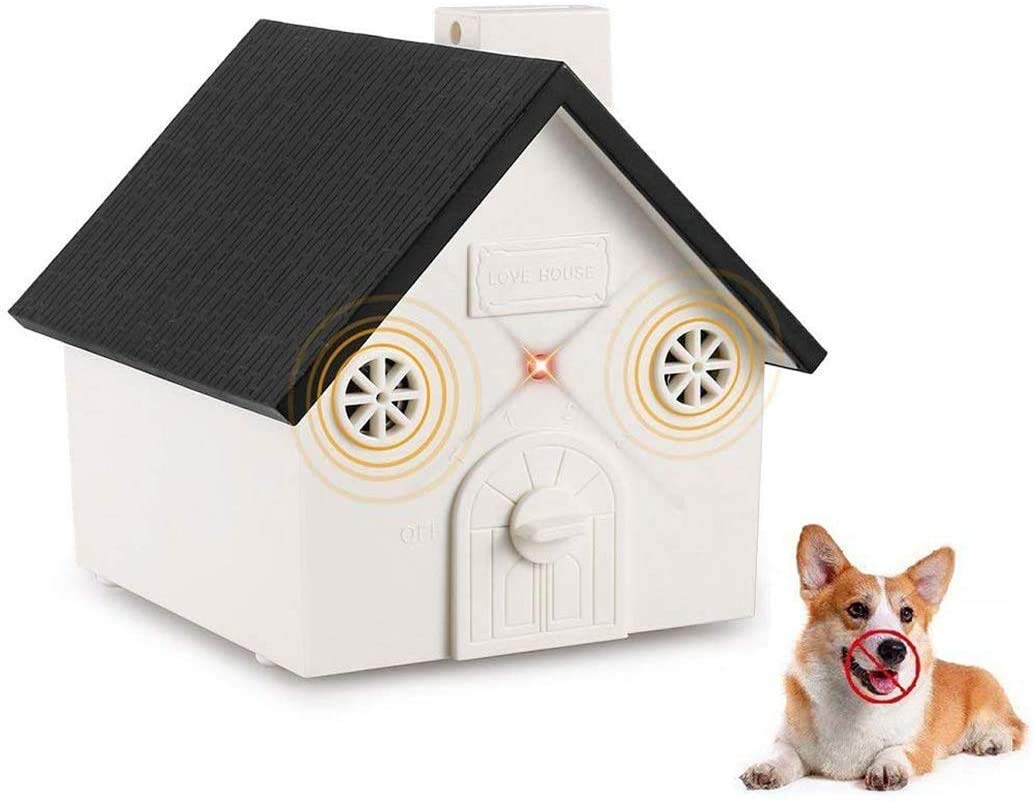 YC° Bark Control Device Ultrasonic Anti Barking Device,Stop Dog Bark Deterrents with Adjustable Ultrasonic Level Control Sonic Bark Deterrents Up to 50 Ft. Range Safe for Dogs