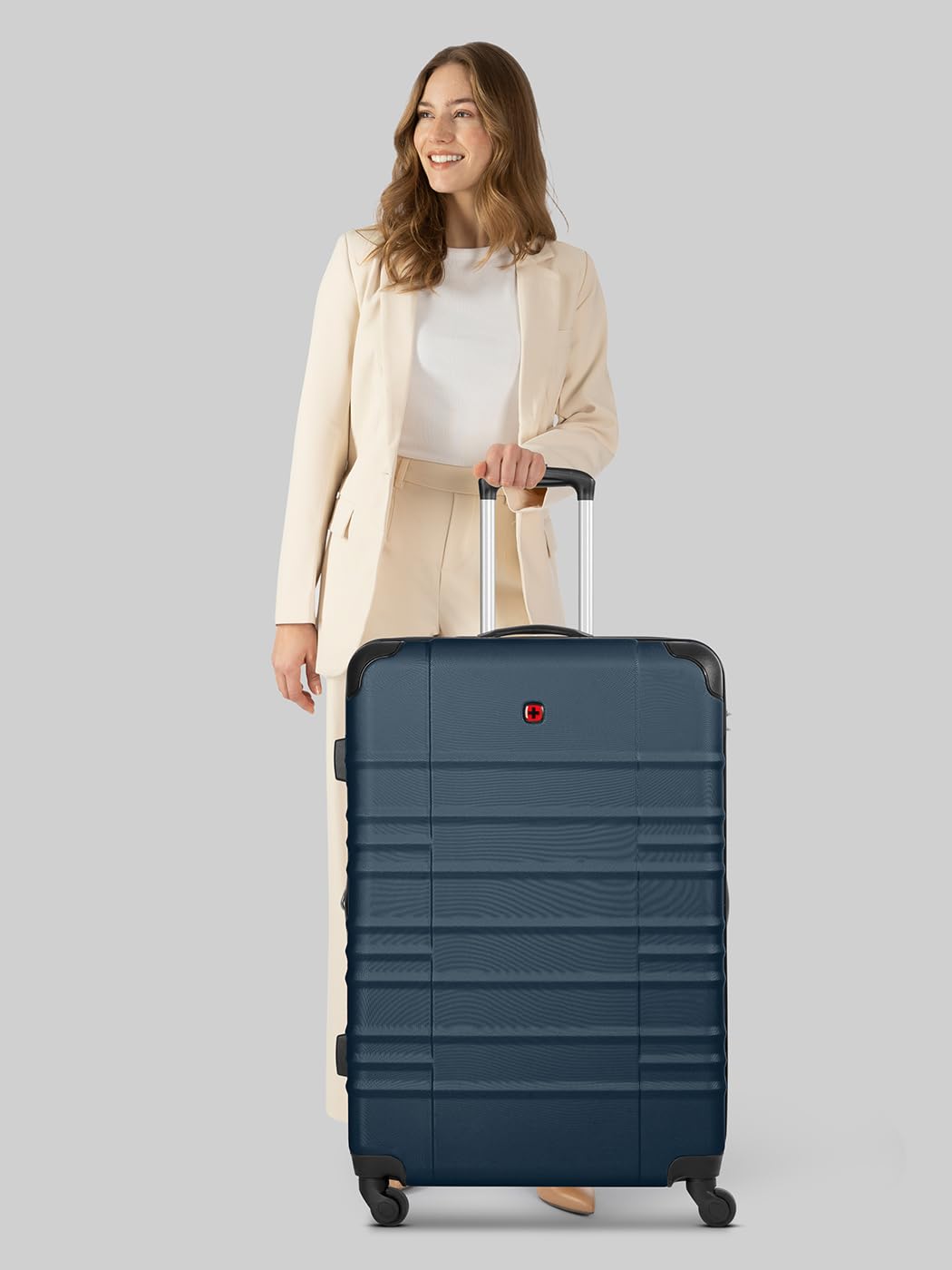 WENGER Amplar Evo Parent, blu navy, Koffer L + (75 cm), Bagaglio rigido