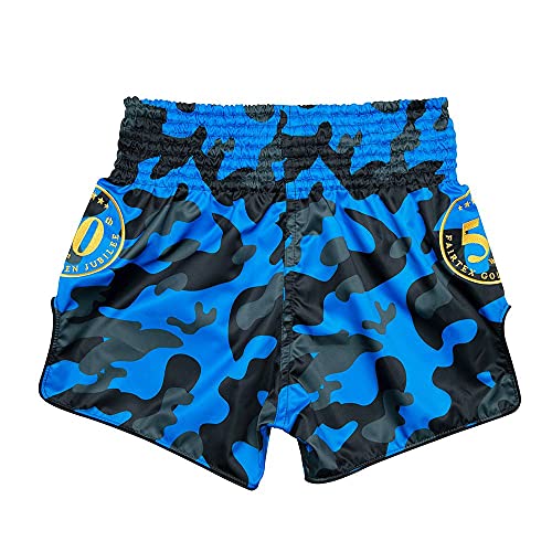 Fairtex Slim Cut Muay Thai Boxing Shorts - BS1917 (Golden Jubilee - Solid, Large)