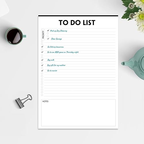 Miniatura 6 de Nokingo (3 Packs) To Do List Notepad - 50 SheetsPad, Total 150 Sheets, To Do List Pad with Check List Organizing, Tear Off, Simple Script, College