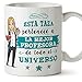MUGFFINS Taza Profesora (Mujer) - La Mejor Profesora del Universo - Regalos Originales para Profesoras y Maestras - Cerámica 350 ml / 11oz