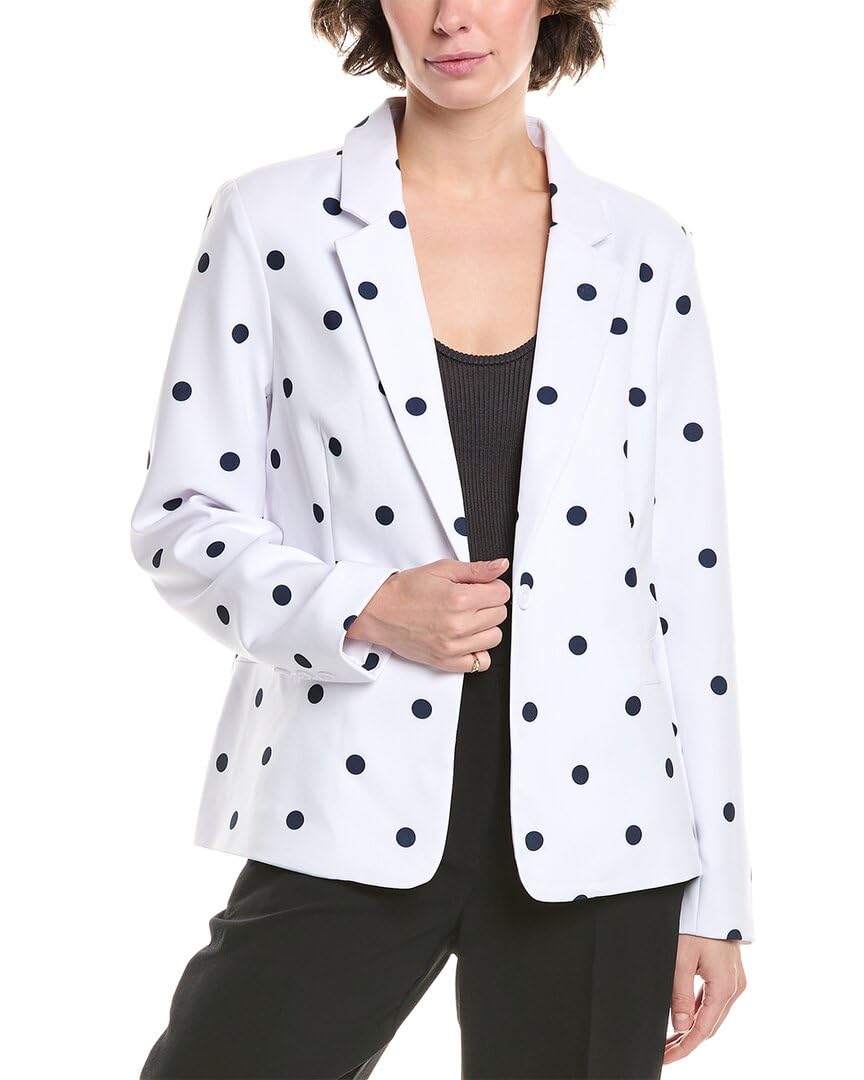 Nanette Nanette Lepore Womens Blazer M White