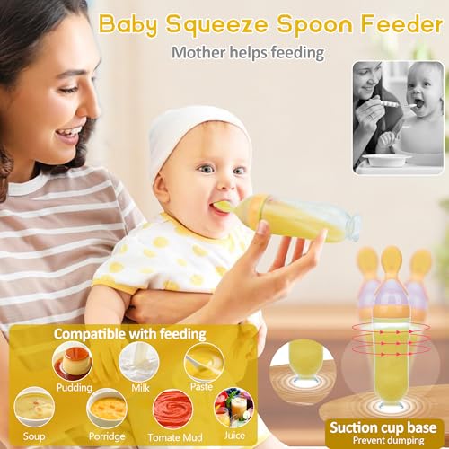 Image of WAJIAYON Easter Bunny Baby Fruit Feeder Pacifier | Infant Fruit Food Feeder Pacifier & Food Dispensing Spoon | Fresh Fruit Teethers for Babies | Silicone Feeder Baby,Gifts for Boys and Girls-Rabbit