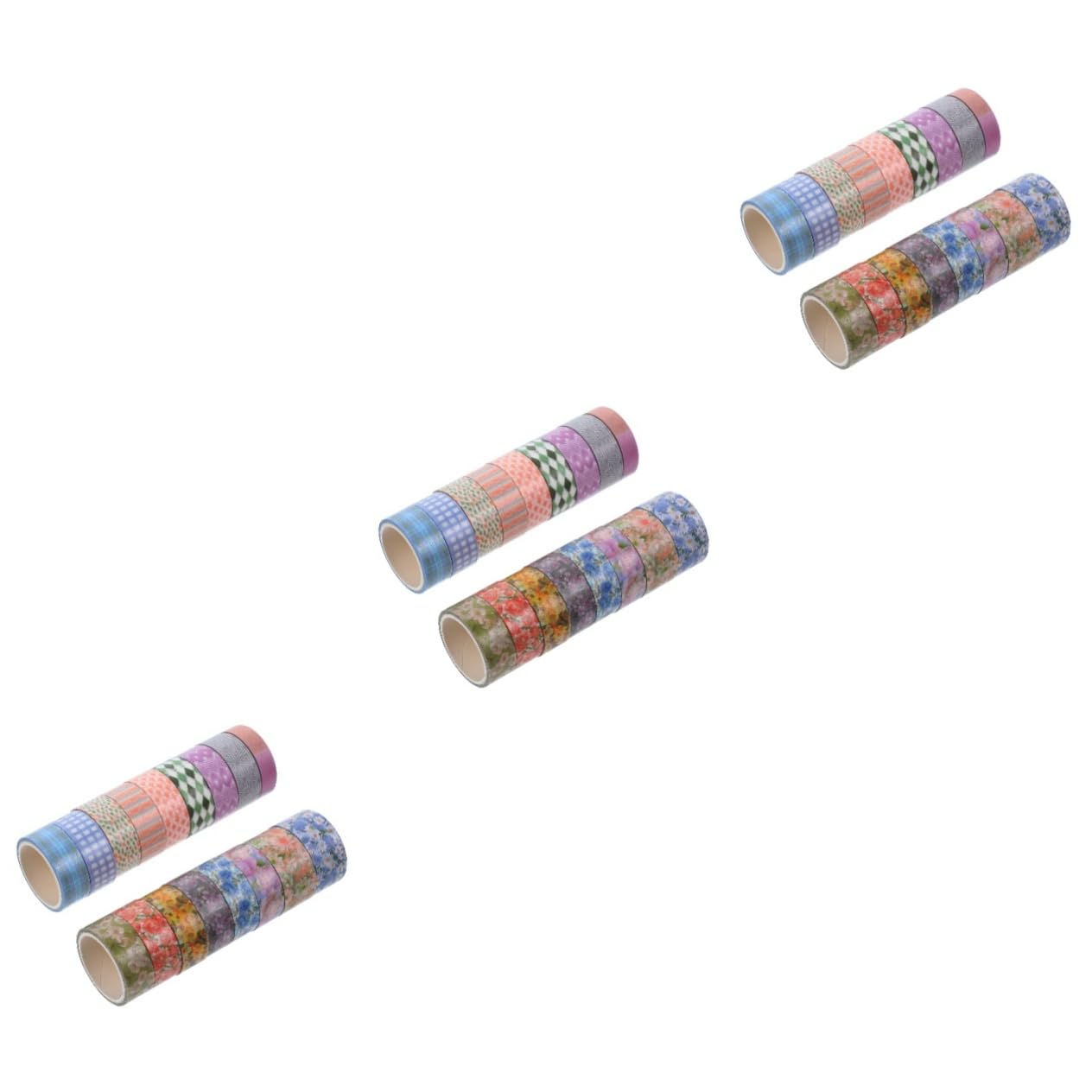 TEHAUX 51rotoli Nastro Adesivo Decorativo Washi Con Motivi Floreali Carta Per Scrapbooking e Fai Da Te Per Adatto Per Pianificatori e Decorazioni Personali