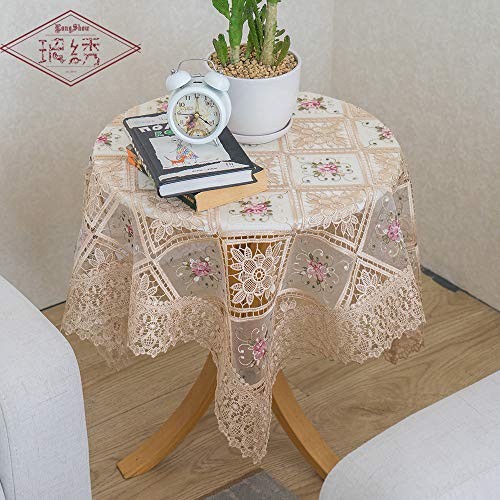 Chemin de table brodé rouge BaronHong 75x250cm pour décor de table romantique chic - 4