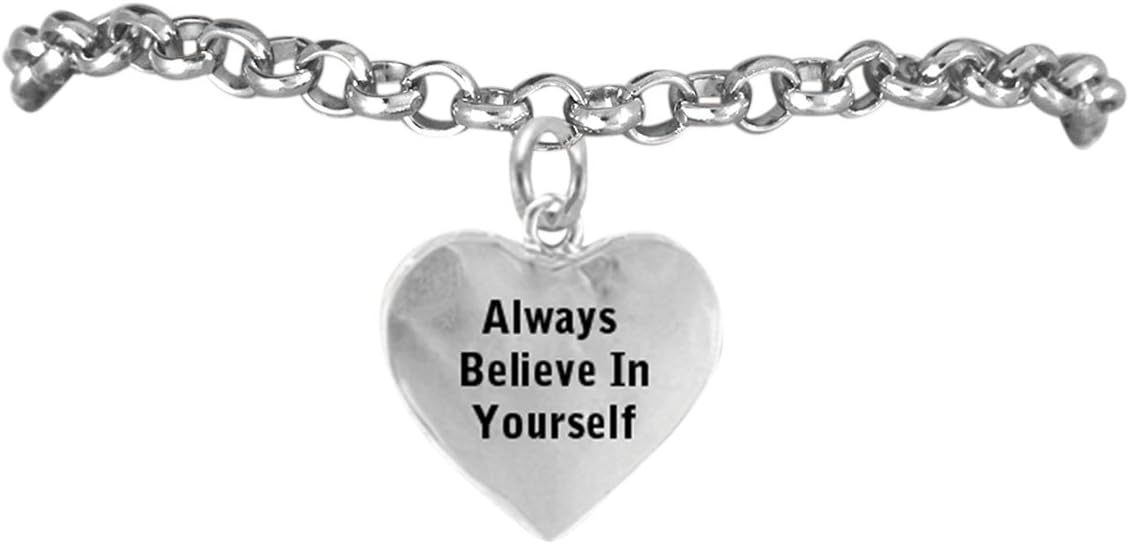 Cardinali Jewelry Always Believe In Yourself, Adjustable, Safe-Hypoallergenic, Nickel, Lead & Cadmium Free!