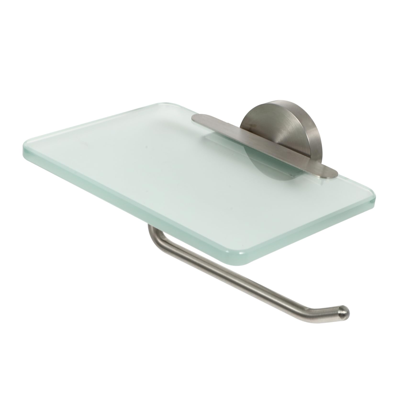 NUOBESTY Portarotolo da Parete in Acciaio Inossidabile Design Salvaspazio e Vetro e Installazione Facile Elegante e Funzionale per Cucina e Soggiorno