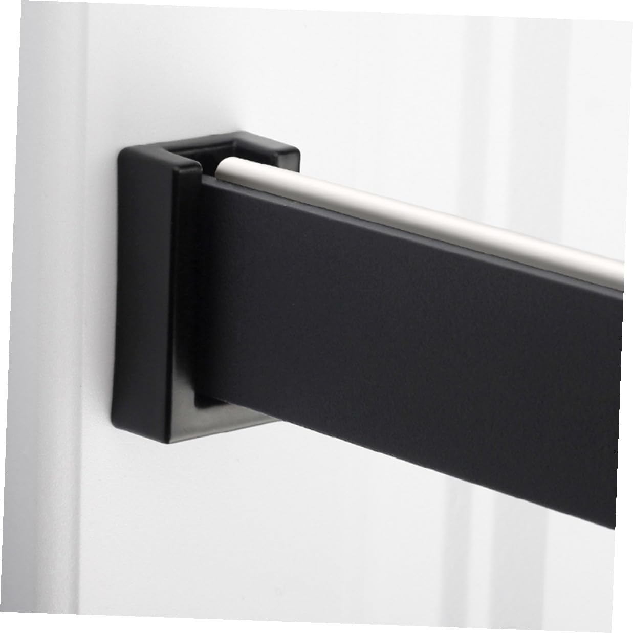 10pcs Aluminum Alloy Closet Rod Brackets Stable Clothes Rail Holder Base for Wardrobe Easy Installation Rust-Resistant Closet Rod Seats Suitable for Hanging Clothes Towels Ties