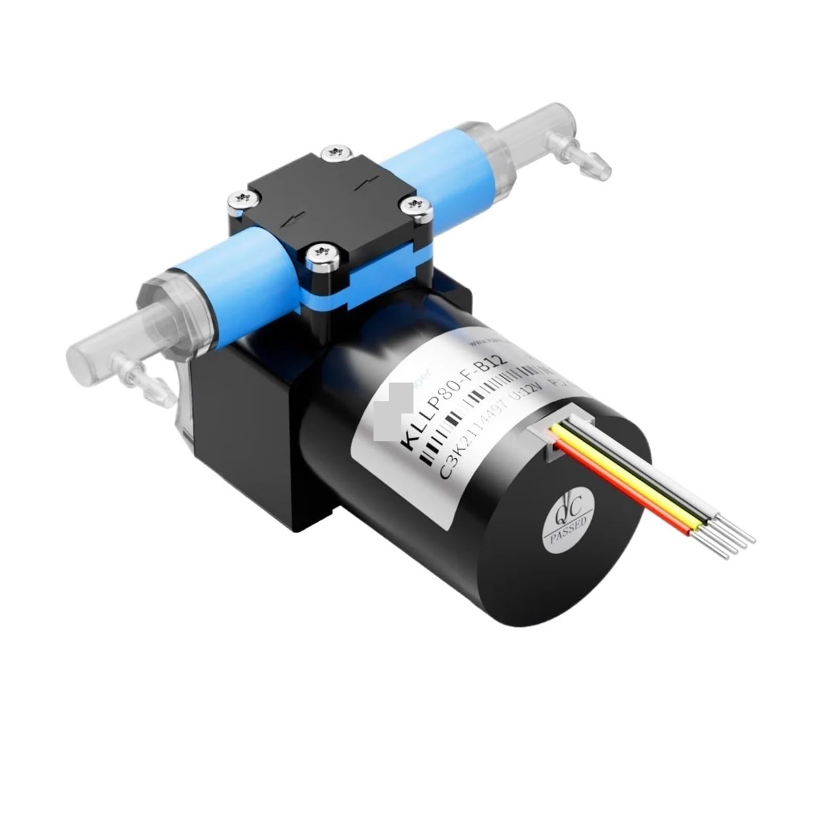 Bomba de diafragma KLLP80 de bajo flujo a 12V 24V CC con diafragma FFKM industrial