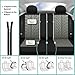 FH Group Car Seat Covers Full Set Gray Premium Cloth - Universal Fit, Automotive Low Back Front Seat Covers, Airbag Compatible, Split Bench Rear Seat, Washable, for SUV, Sedan