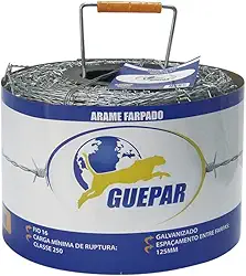 Arame Farpado Galvanizado 250 Mt Fio 16 - Guepar